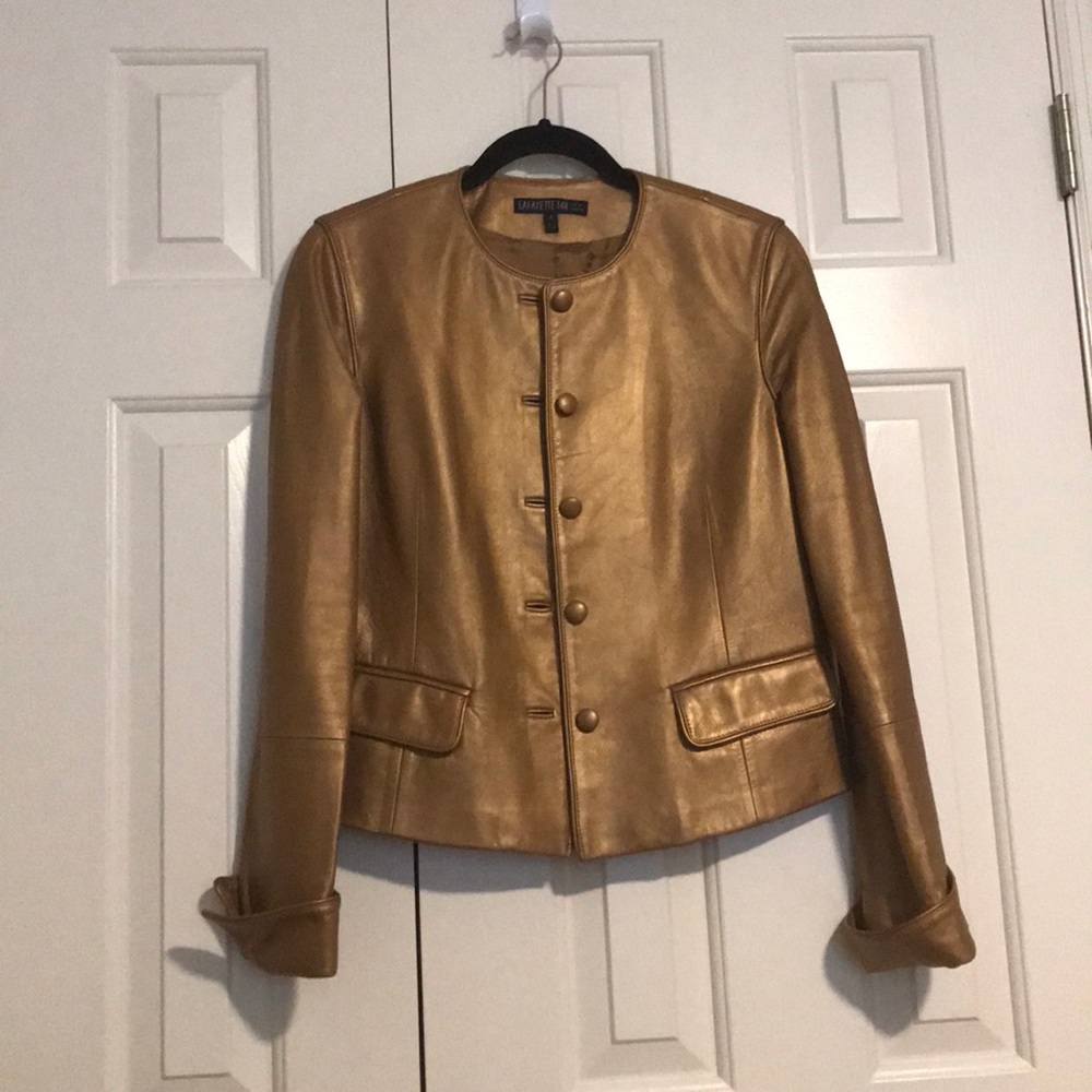 Lafayette 148 New York Leather Jacket